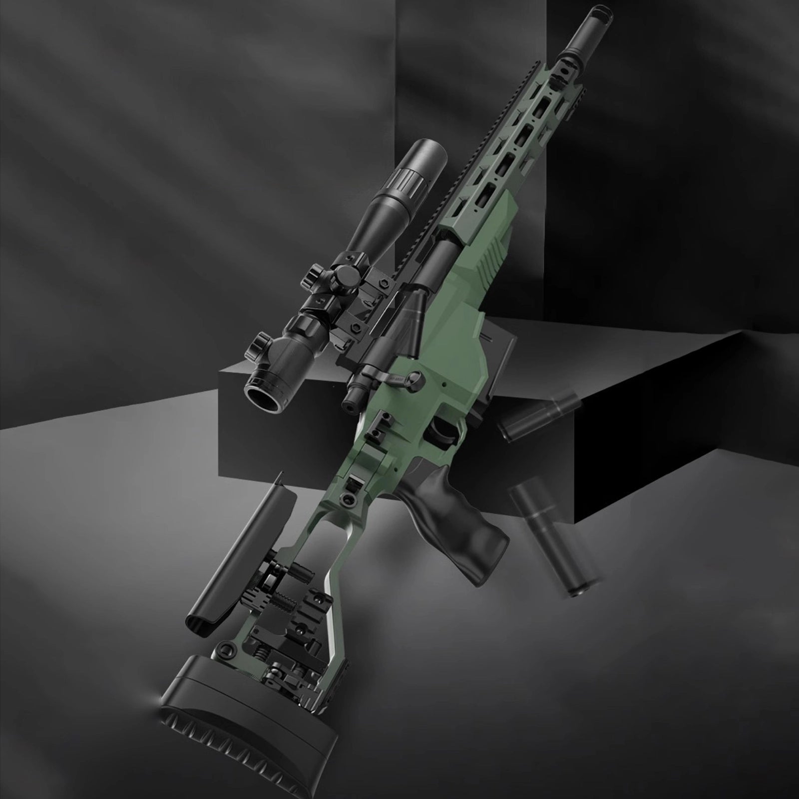 Sniper Rifle Shell Ejecting Blaster Toys With Scope - M40