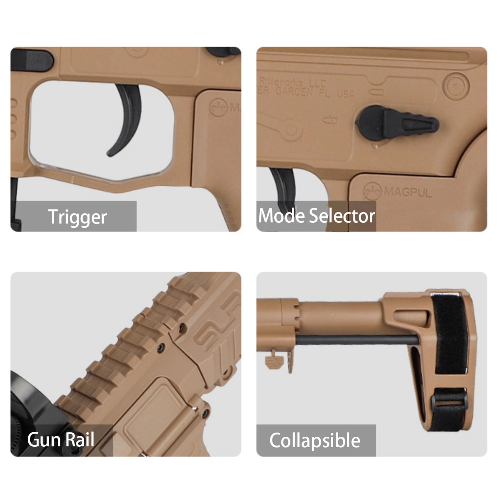 Full Auto Electric Adult SMG Gel Blaster - SLR