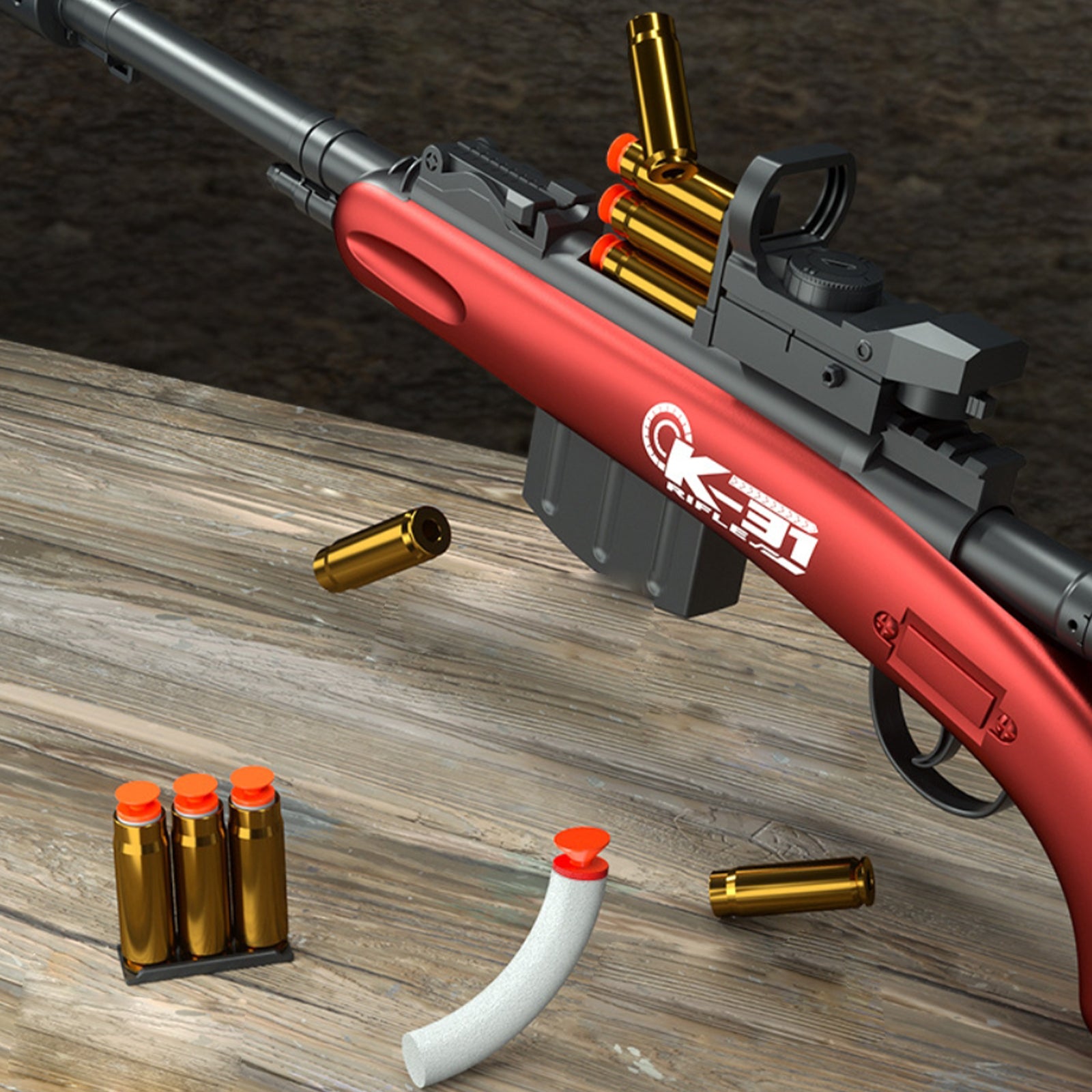 Realistic Shell K-31 Nerf Sniper Rifle