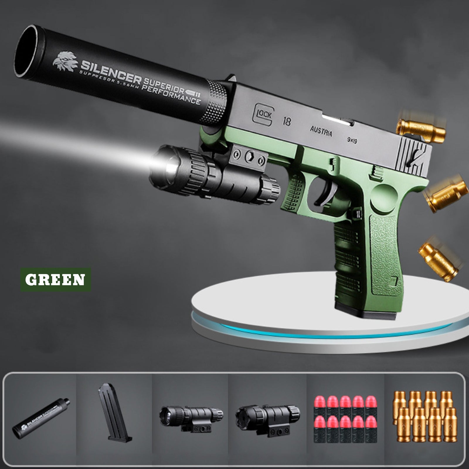 Nerf Realistic Manual Glock Pistol - G18