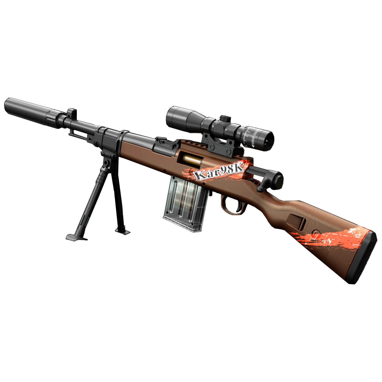 Kar-98k Nerf Foam Dart Sniper Rifle with Scope & Tripod