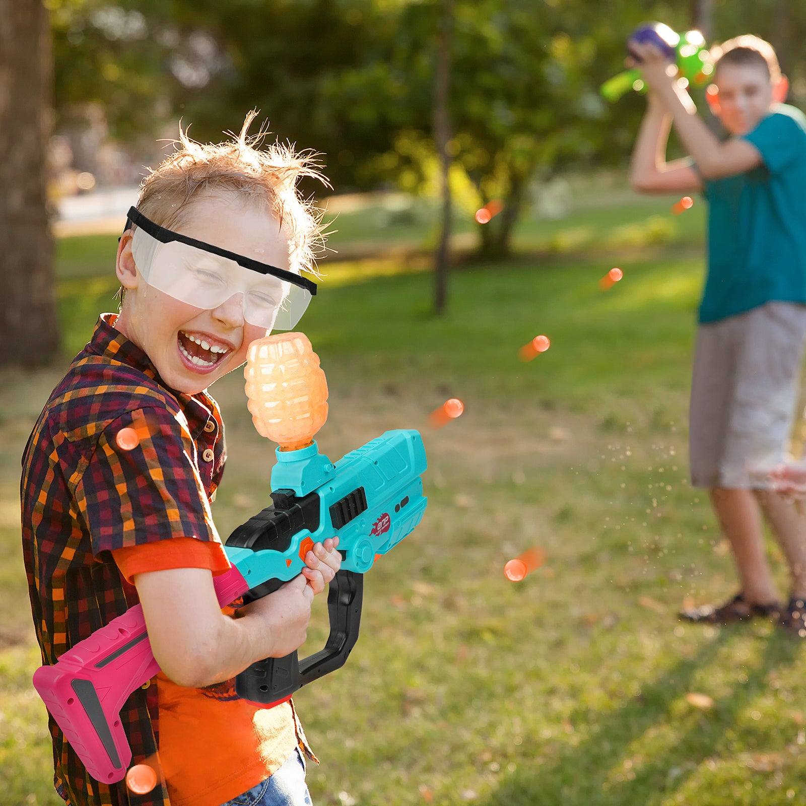 Gel Colorful Submachine Blaster With LED Light