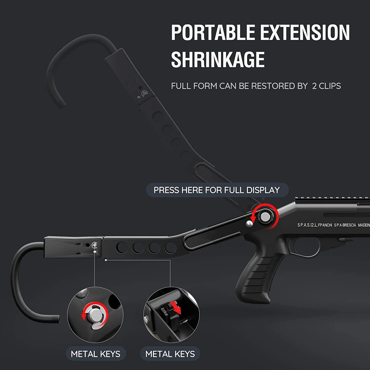 Single Shot Pump Foam Bullet Toy Shotgun SPAS-12