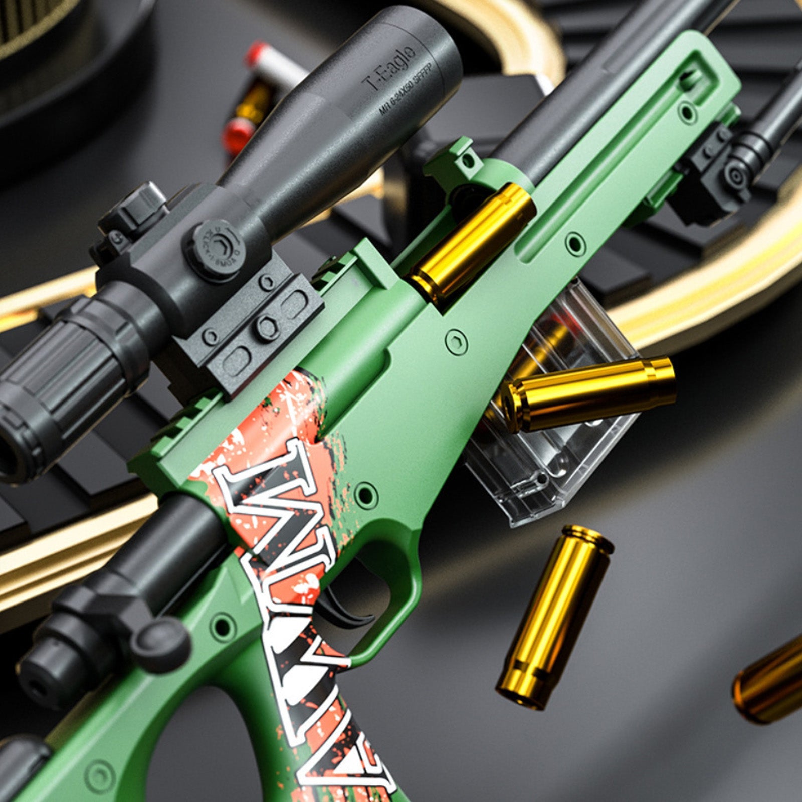 Shell Eject Nerf Sniper Rifle With Scope - AWM