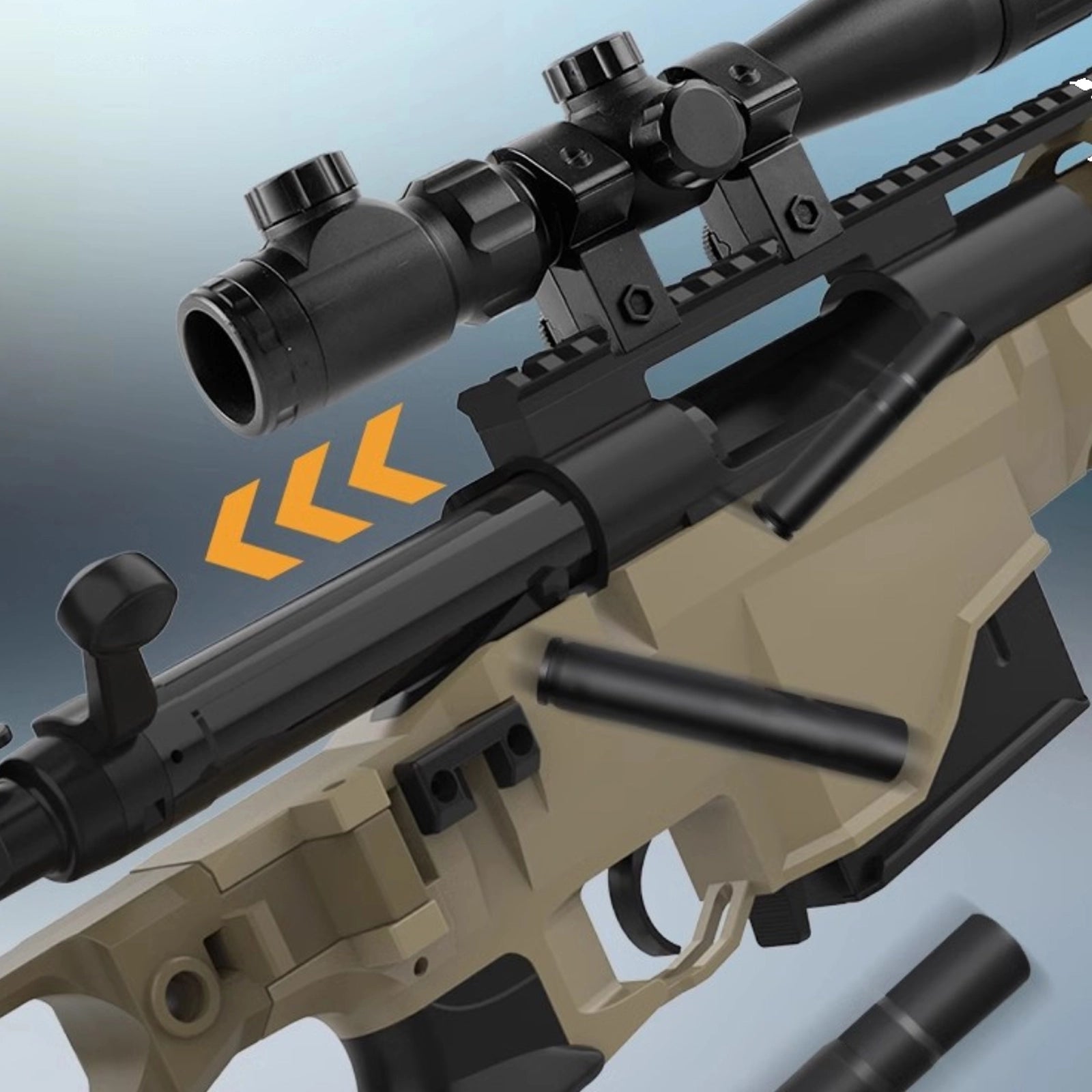 Sniper Rifle Shell Ejecting Blaster Toys With Scope - M40