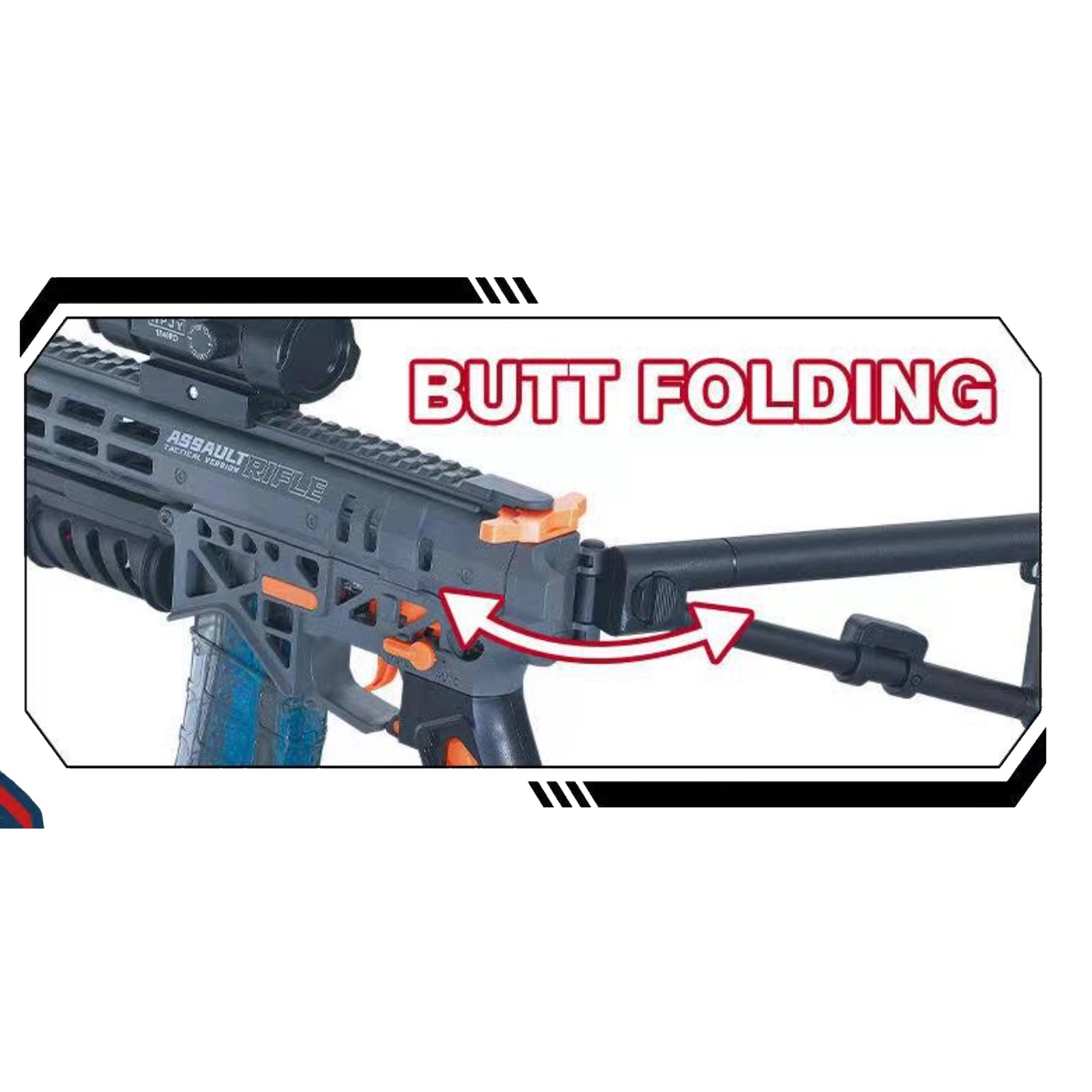 Semi Auto smg Gel Blaster With Scope - MK7