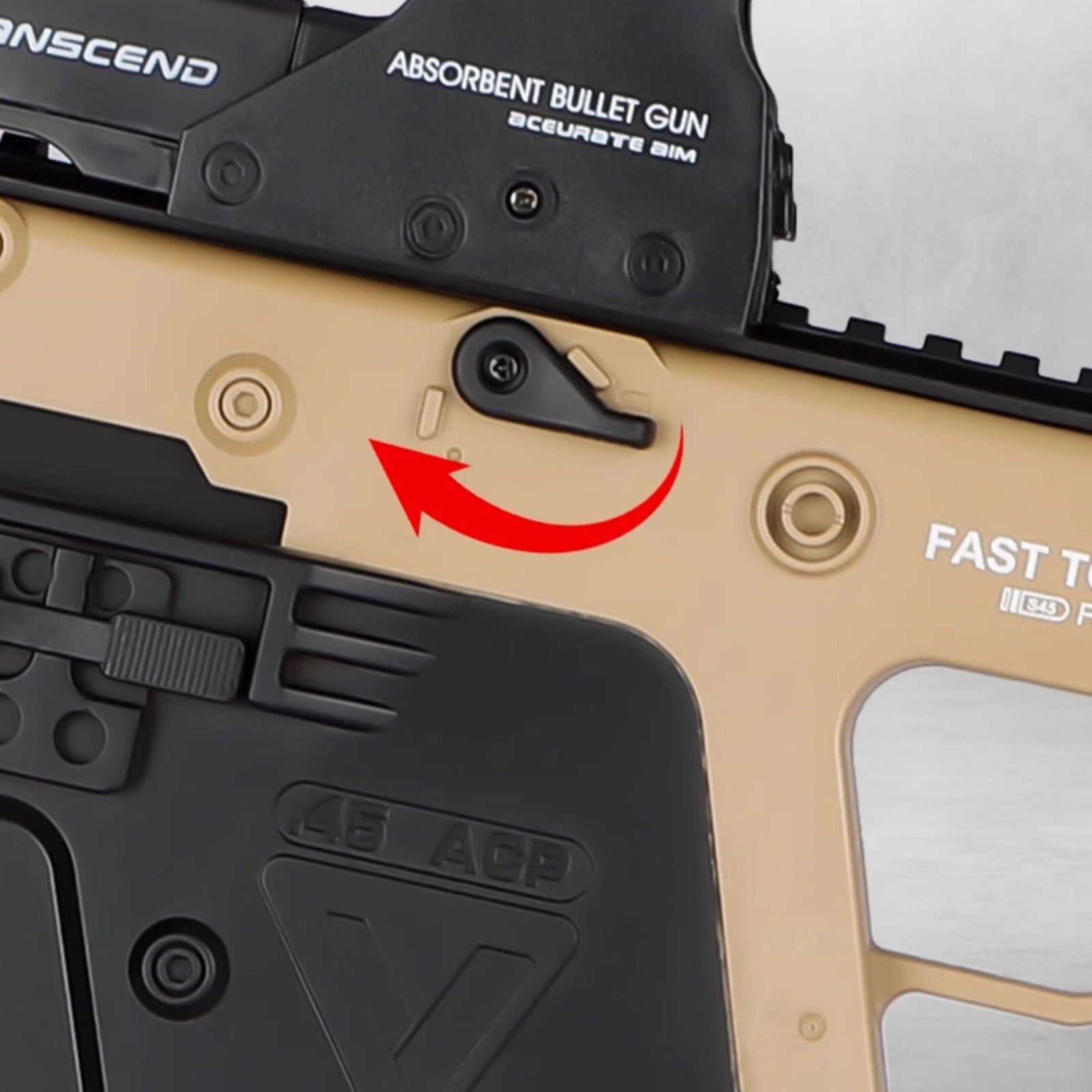 Electric Semi-Auto Vector Submachine Gel Dart Gun