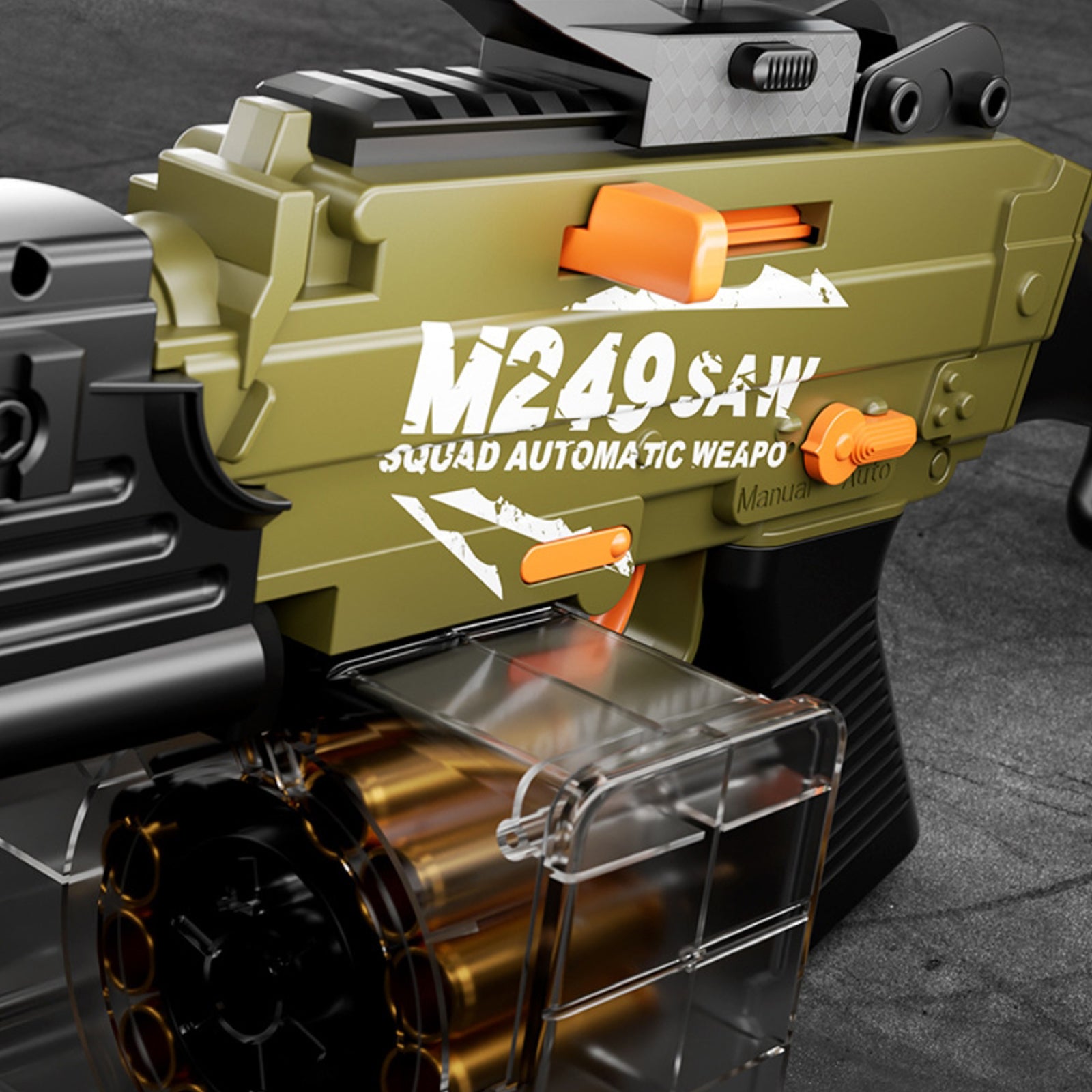 M249 Realistic Nerf Full Auto Machine Gun With Tripod
