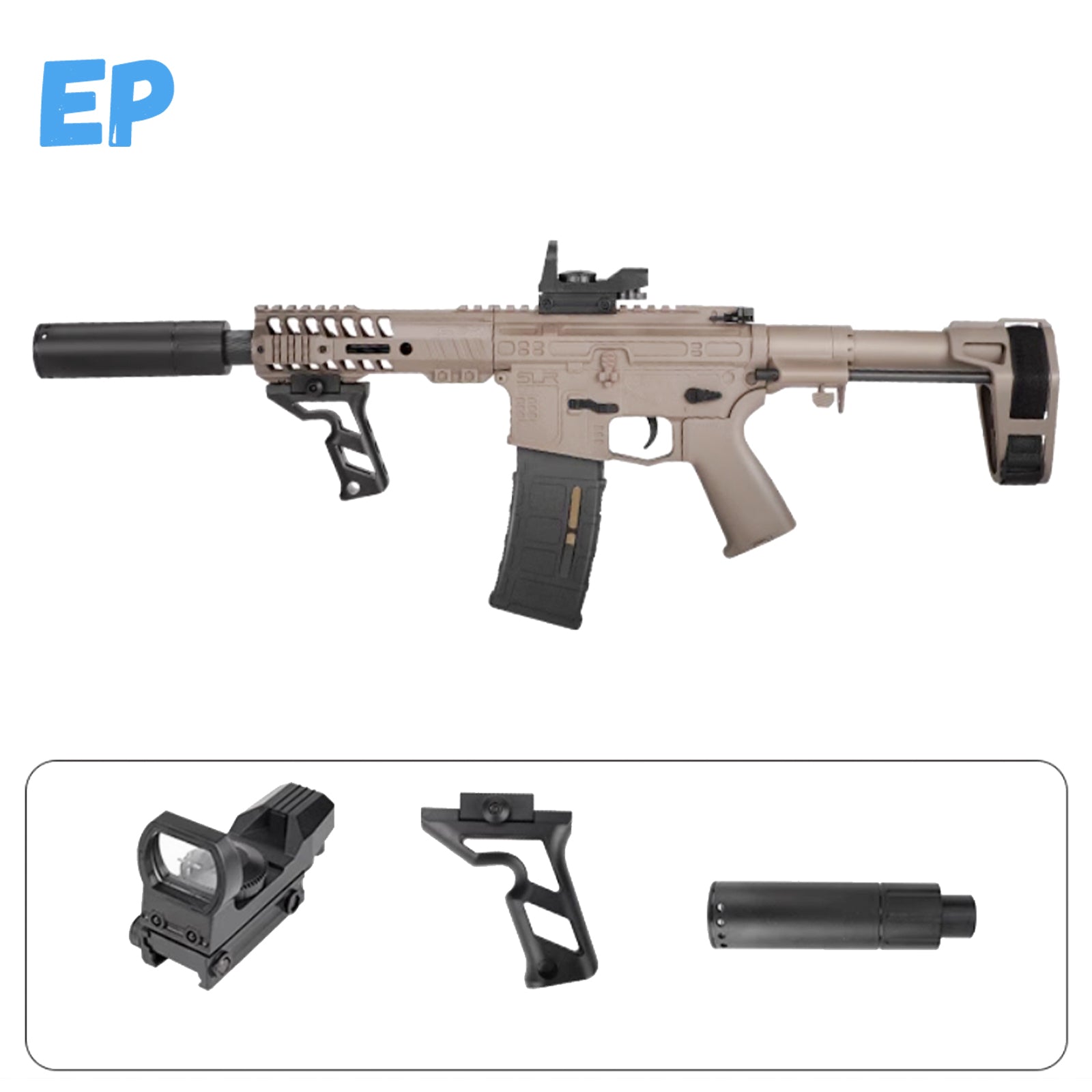 Full Auto Electric Adult SMG Gel Blaster - SLR