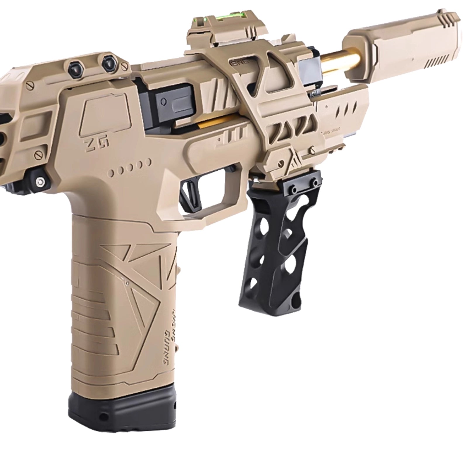 Manual Single Shot Toy Blaster Pistol Plus - Sand