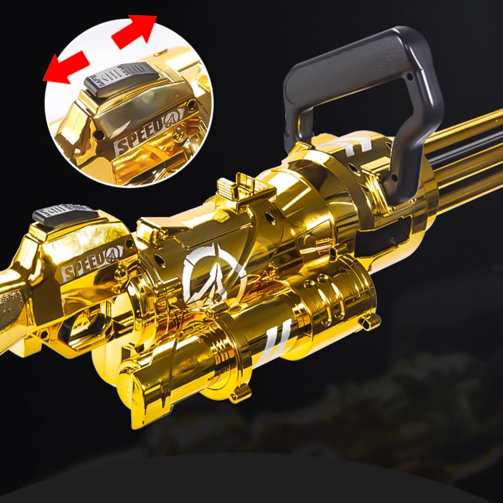 Nerf Gatling Machine Gun with Tripod - 36 Bullets