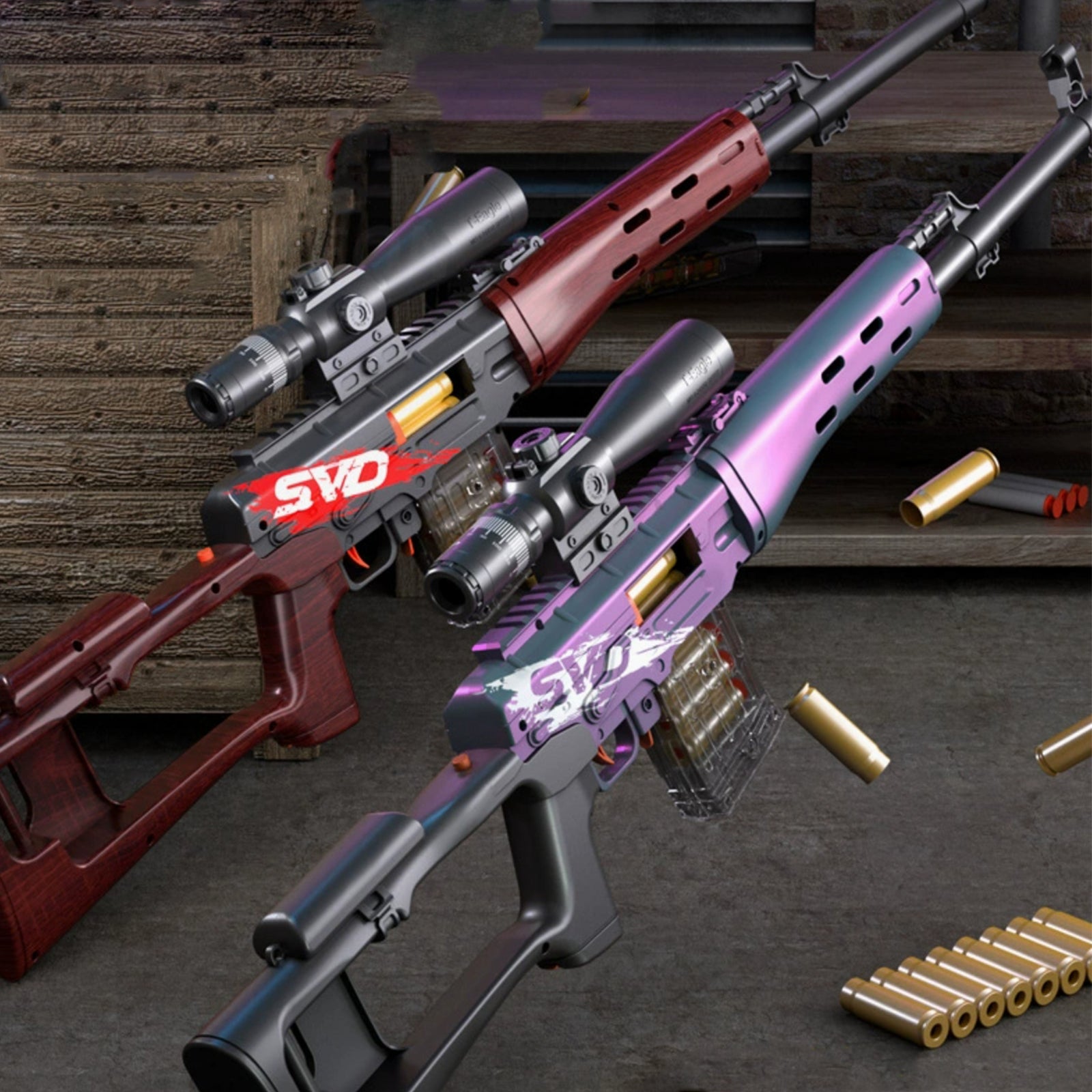 SVD Nerf Sniper Rifle With Scope