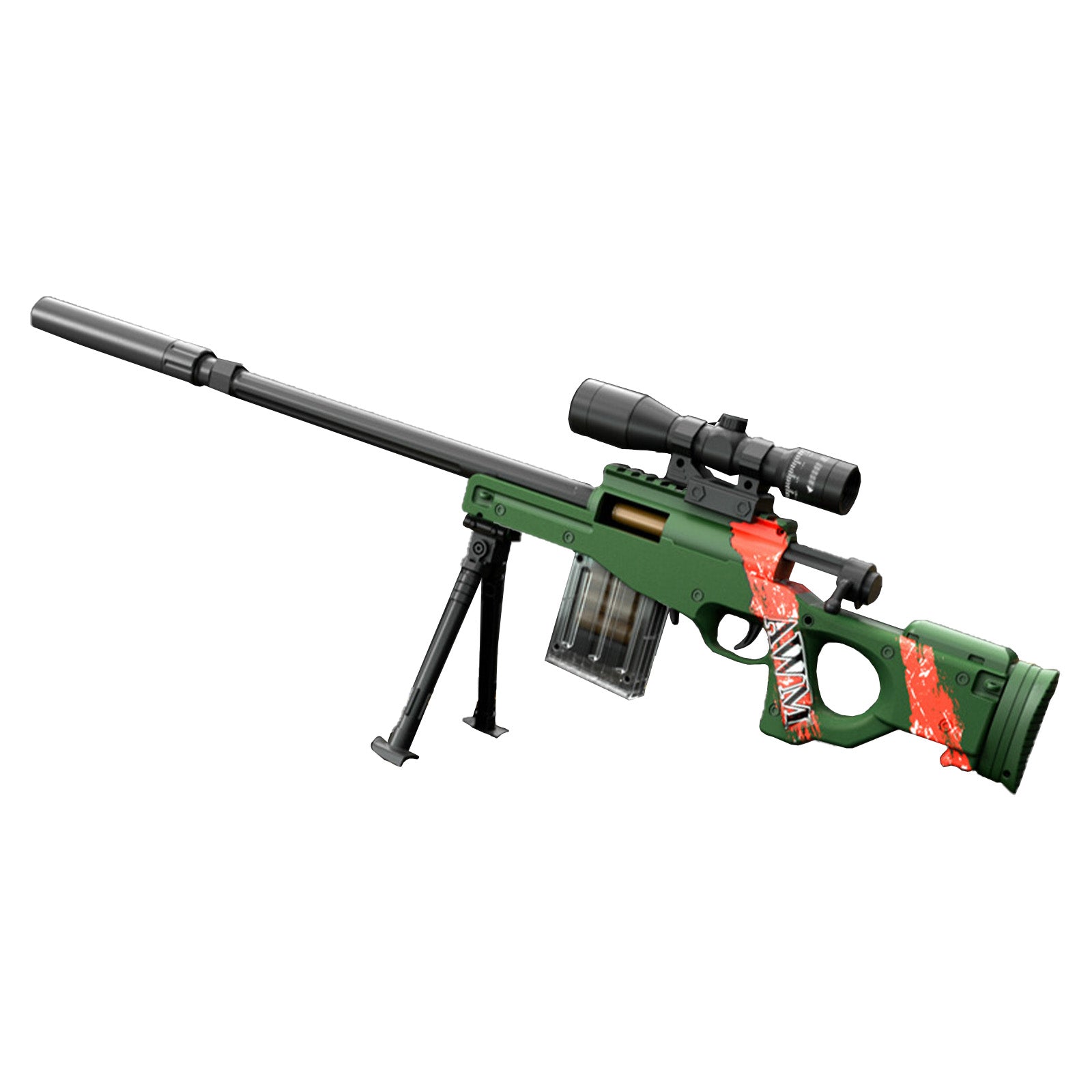 Shell Ejecting Sniper Shell Eject Nerf Sniper Rifle With Scope - AWM