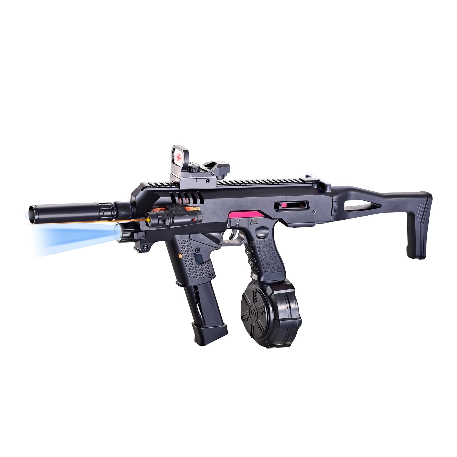 Semi Auto Gel Blaster Gun Glock With Flashlight