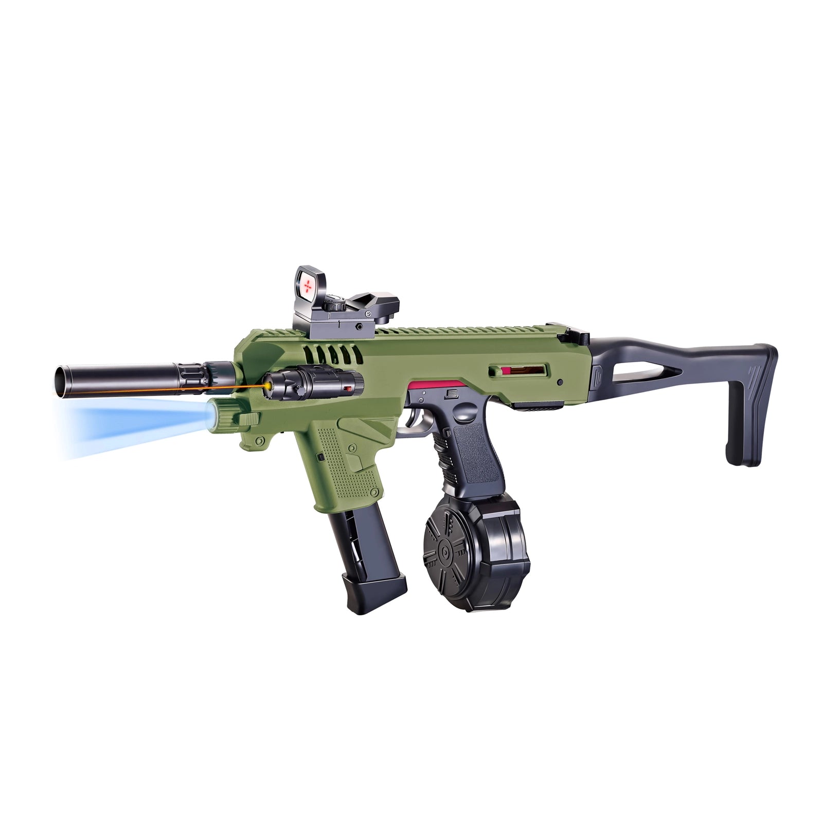 Semi Auto Gel Blaster Gun Glock With Flashlight