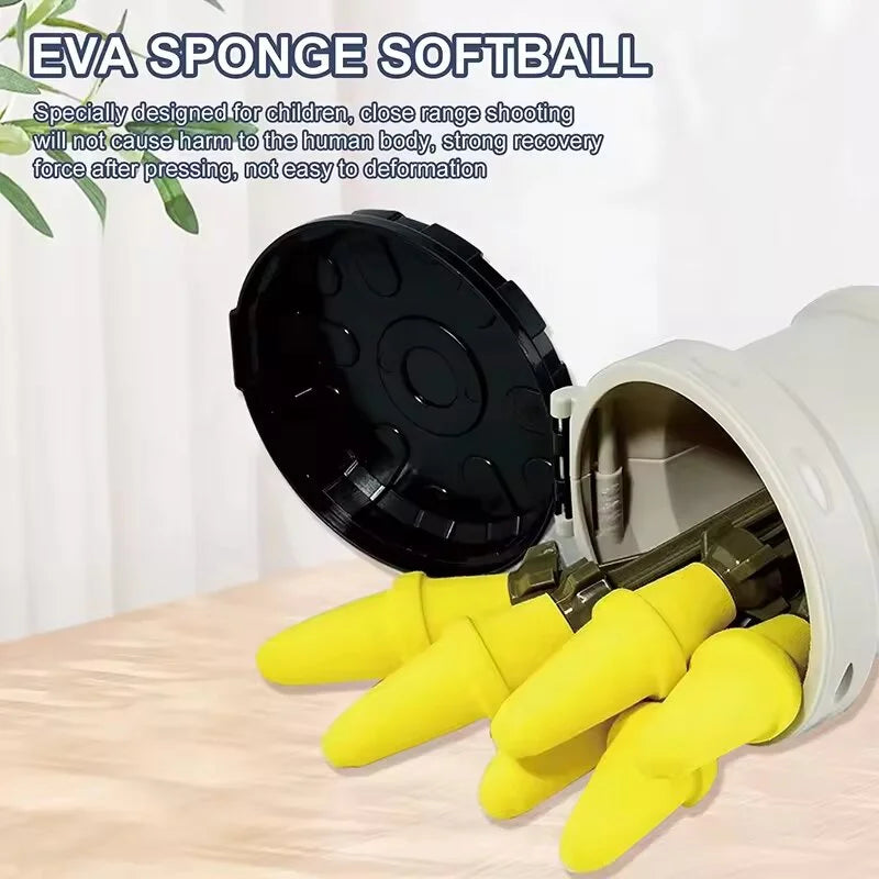 Nerf Toy Gun Rocket Launcher With 6 Rounds