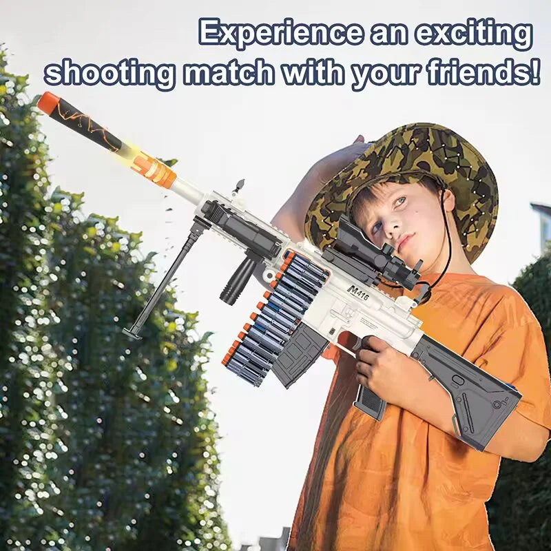 M416 Auto Motorized Blaster Machine Gun With 30 Pcs Dart